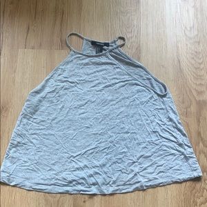 Gray high neck top